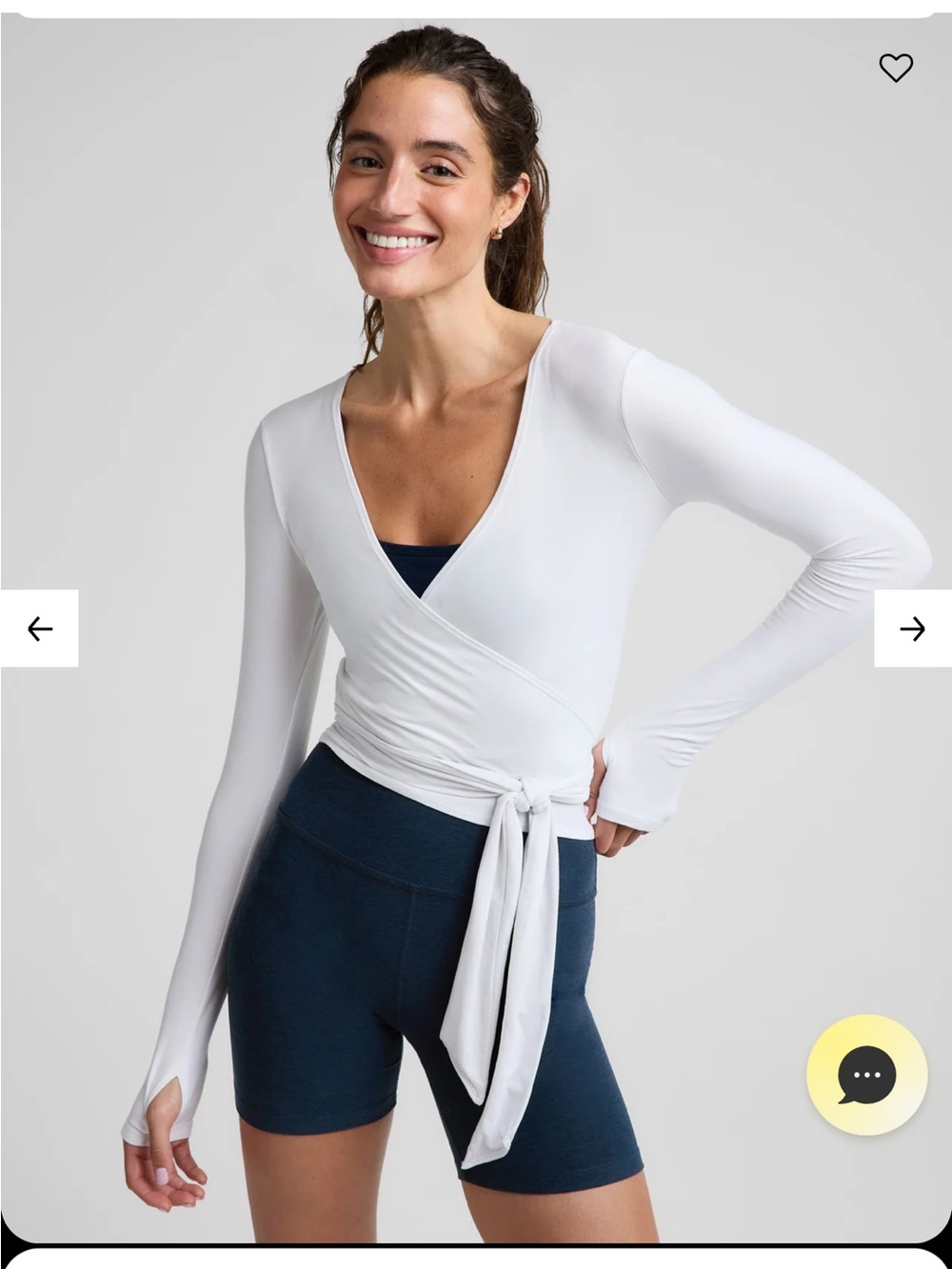 Beyond Yoga Waist Featherweight Wrap Top